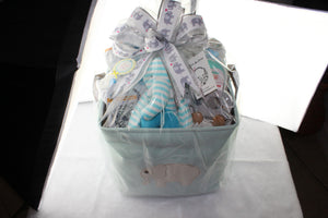 Baby Boy Elephant Basket