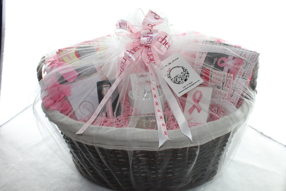 Inspirational Breast Cancer Awareness Basket