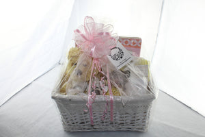 Baby Girl Teddy Bear Basket